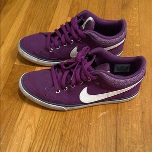 Nike Purple and White Sneakers Casual Athletic Design